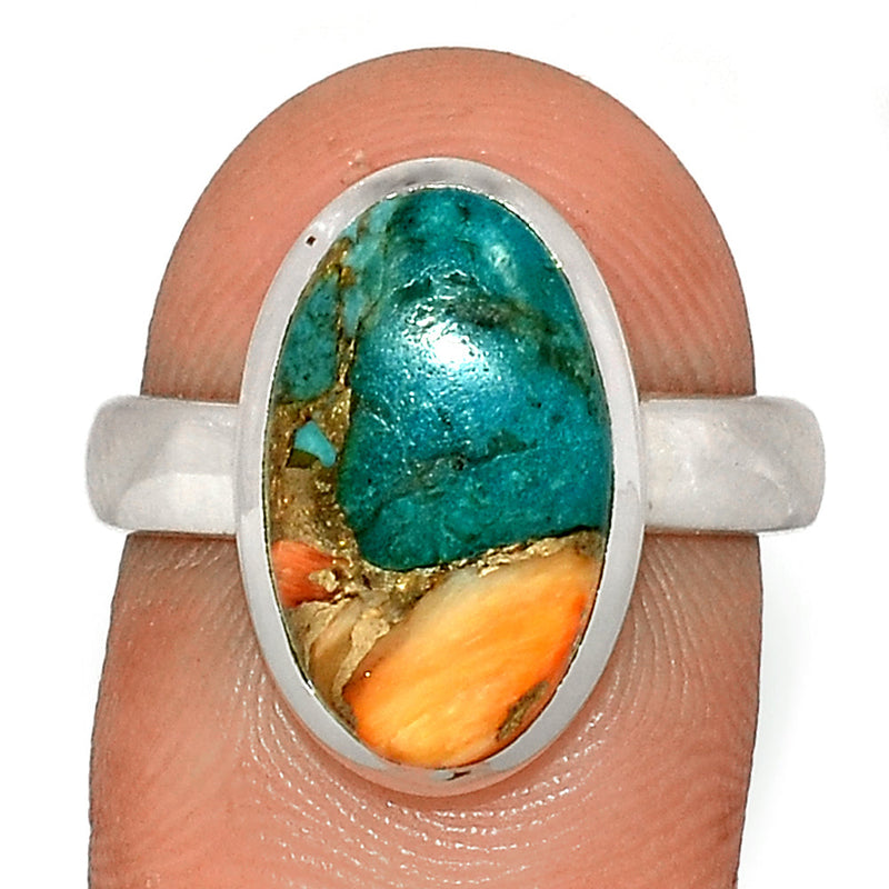 Spiny Oyster Arizona Turquoise Ring - SOTR1648