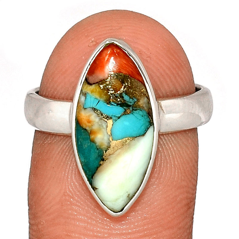 Spiny Oyster Arizona Turquoise Ring - SOTR1649