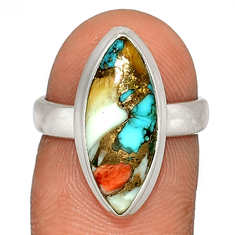 Spiny Oyster Arizona Turquoise Ring - SOTR1656