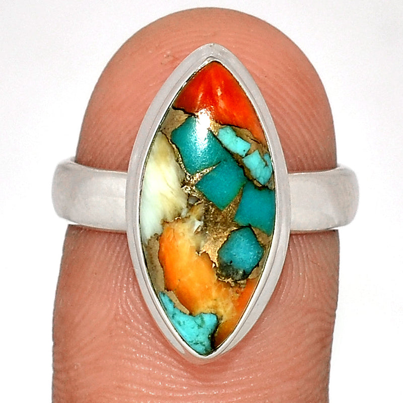 Spiny Oyster Arizona Turquoise Ring - SOTR1659