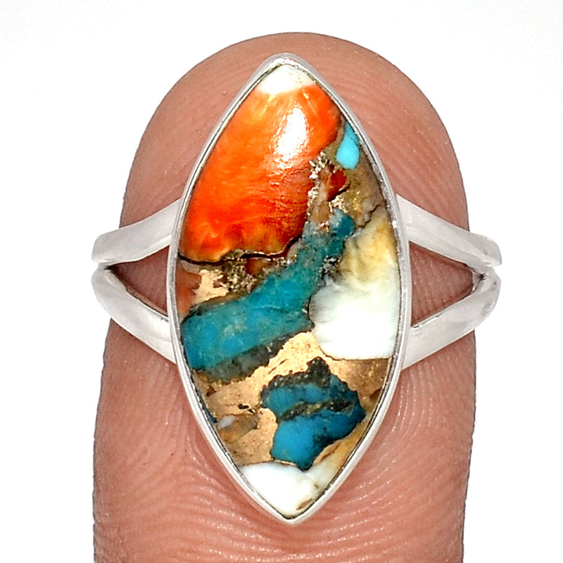 Spiny Oyster Arizona Turquoise Ring - SOTR1672