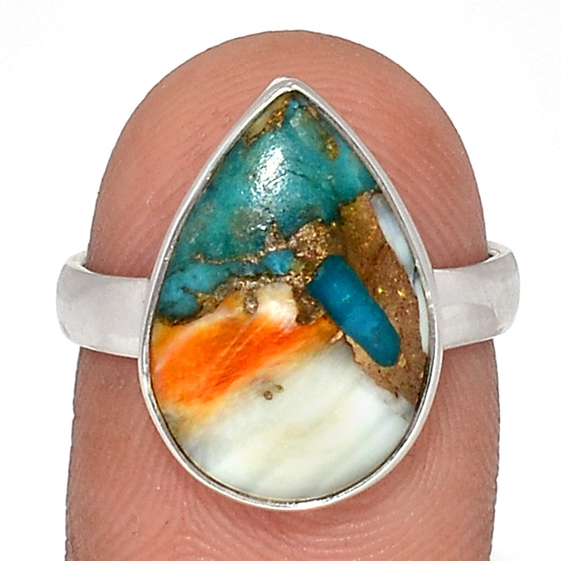 Spiny Oyster Arizona Turquoise Ring - SOTR1674