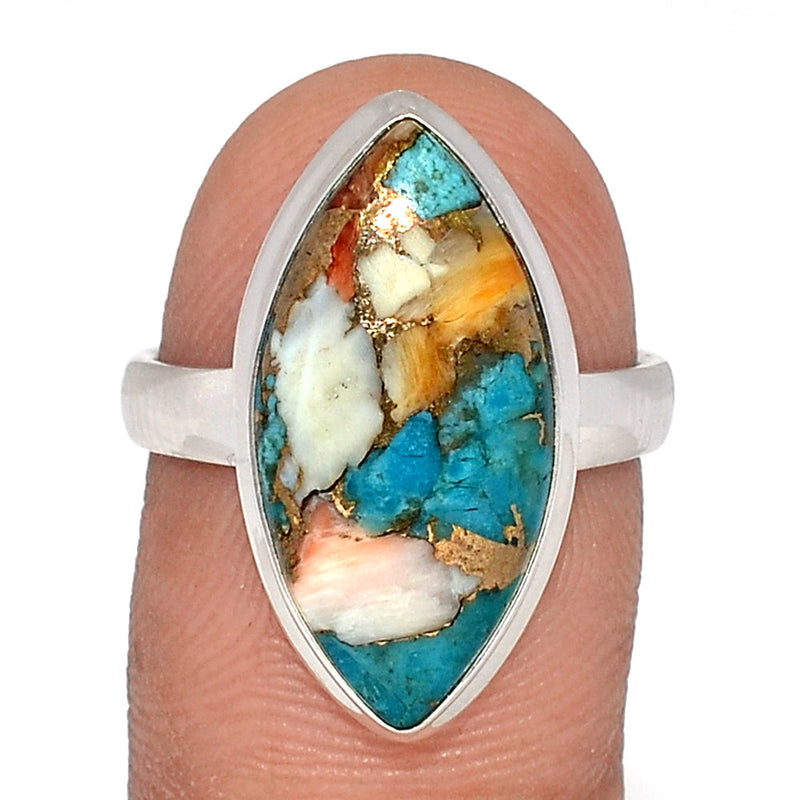 Spiny Oyster Arizona Turquoise Ring - SOTR1681
