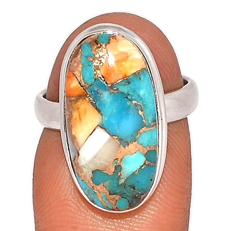 Spiny Oyster Arizona Turquoise Ring - SOTR1763