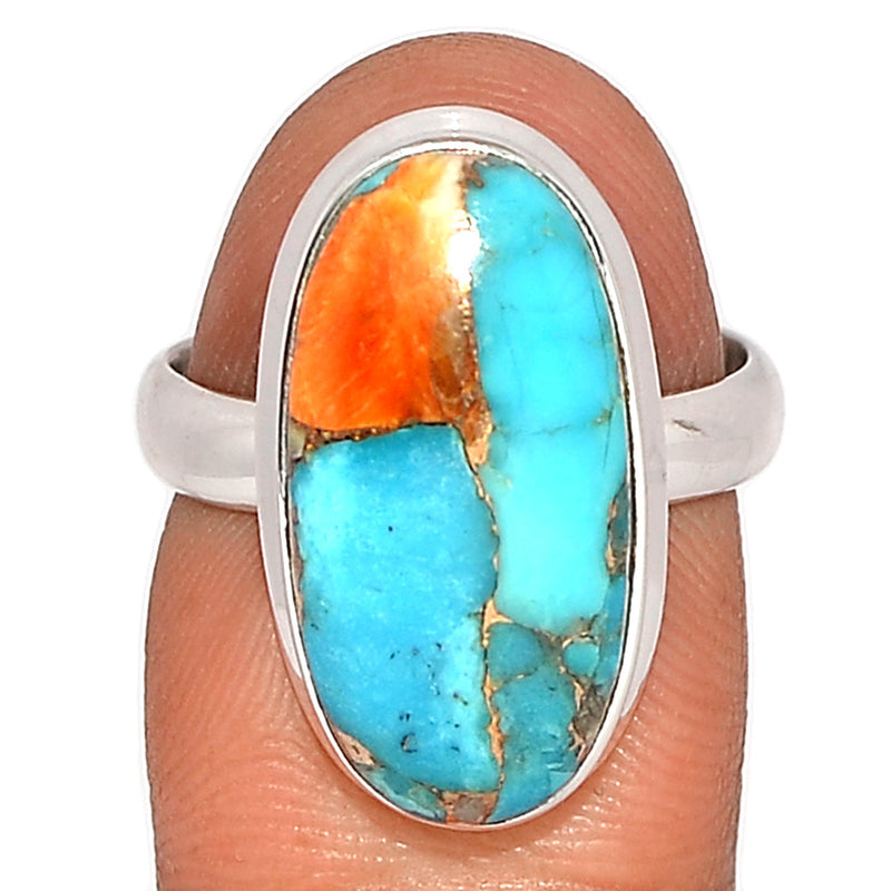 Spiny Oyster Arizona Turquoise Ring - SOTR1769