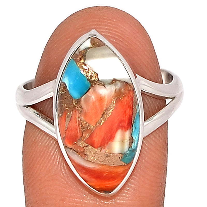 Spiny Oyster Arizona Turquoise Ring - SOTR1774