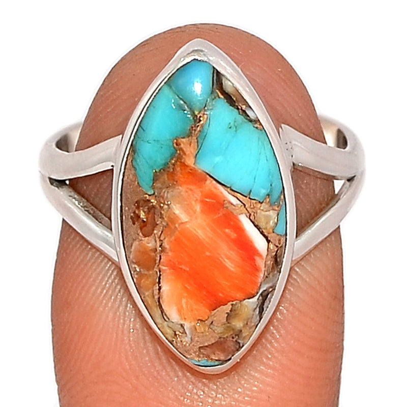 Spiny Oyster Arizona Turquoise Ring - SOTR1778