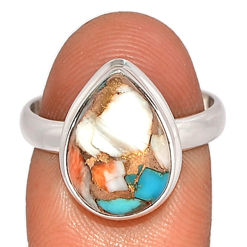 Spiny Oyster Arizona Turquoise Ring - SOTR1780
