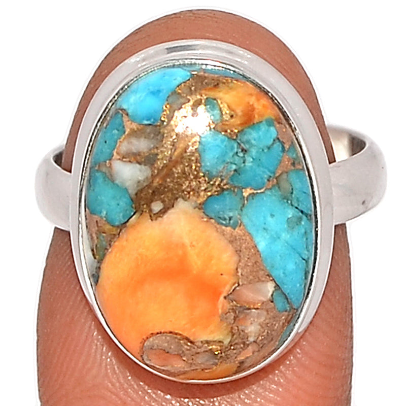 Spiny Oyster Arizona Turquoise Ring - SOTR1783