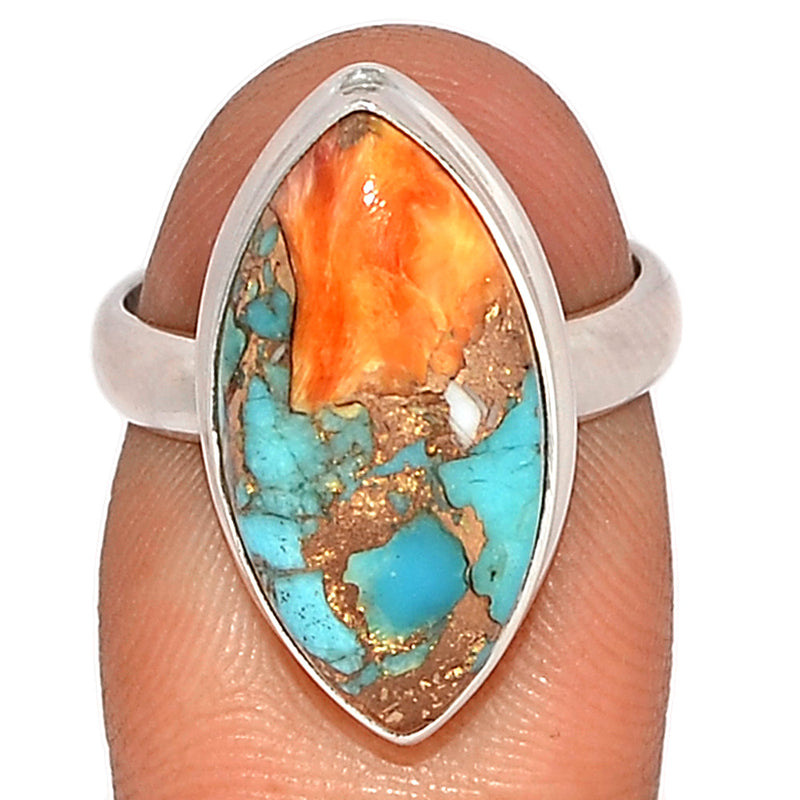 Spiny Oyster Arizona Turquoise Ring - SOTR1784