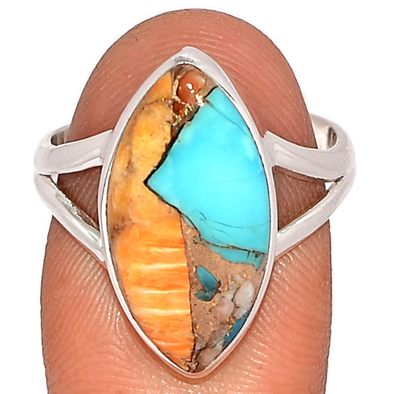 Spiny Oyster Arizona Turquoise Ring - SOTR1786