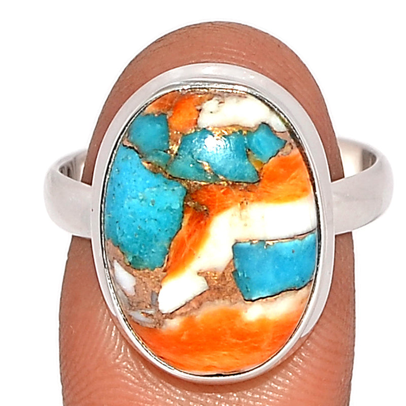 Spiny Oyster Arizona Turquoise Ring - SOTR1799