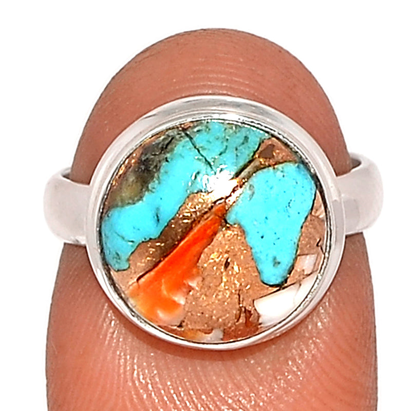Spiny Oyster Arizona Turquoise Ring - SOTR1813
