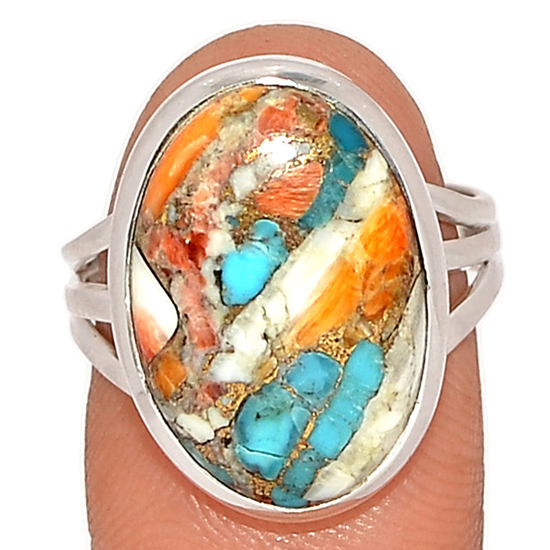 Spiny Oyster Arizona Turquoise Ring - SOTR1833