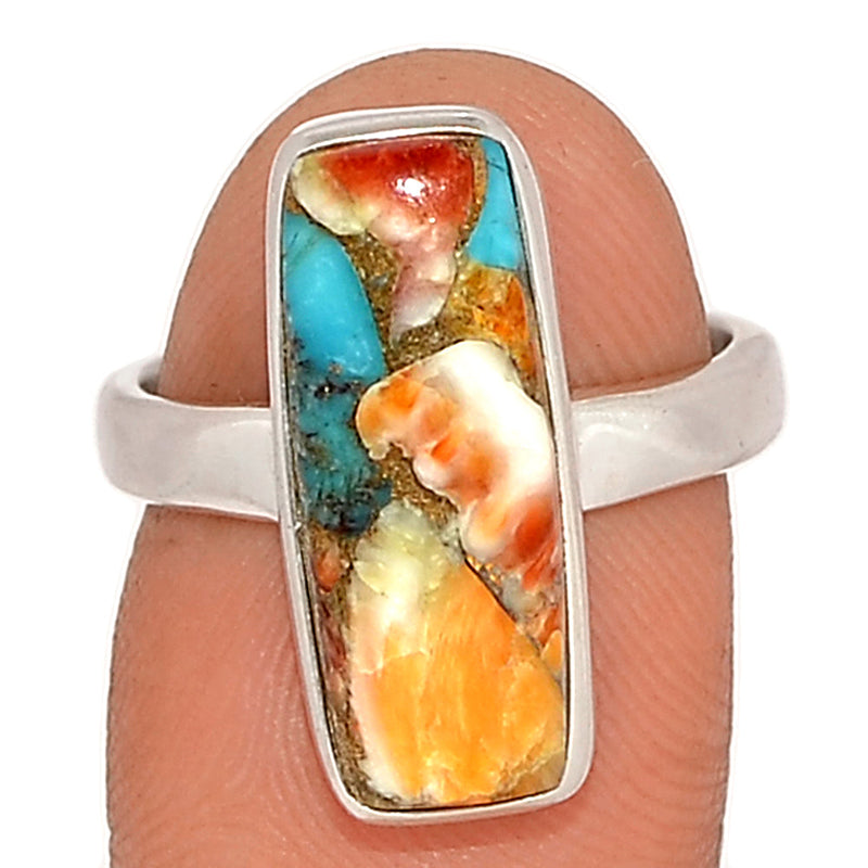 Spiny Oyster Arizona Turquoise Ring - SOTR1837