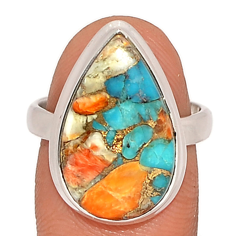 Spiny Oyster Arizona Turquoise Ring - SOTR1839