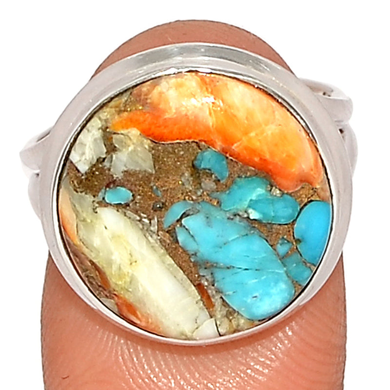 Spiny Oyster Arizona Turquoise Ring - SOTR1850