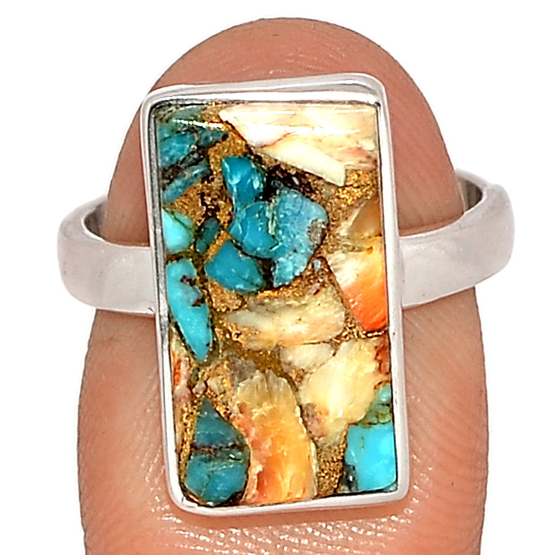 Spiny Oyster Arizona Turquoise Ring - SOTR1852