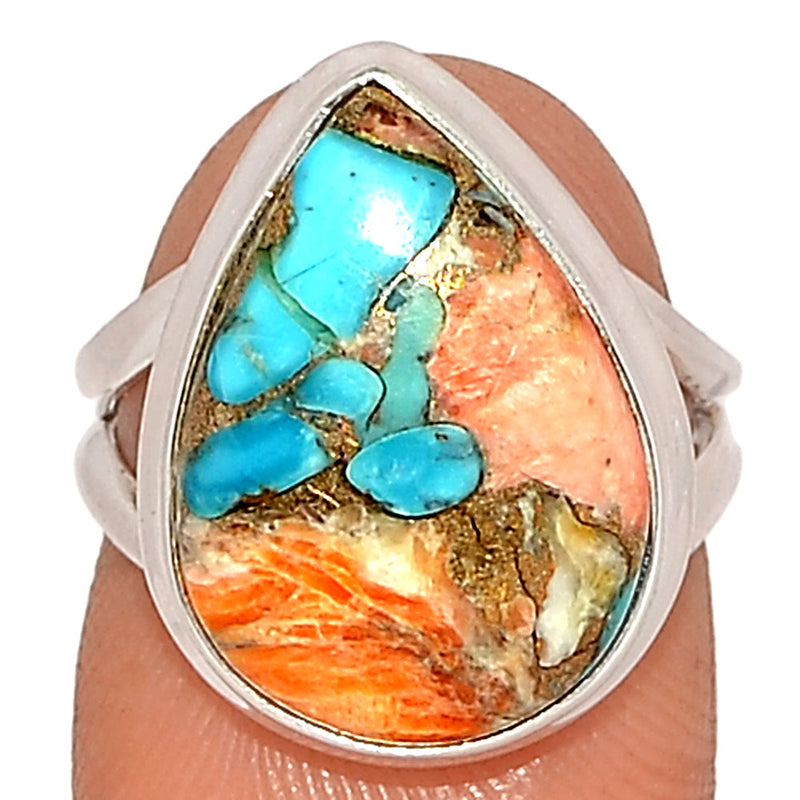 Spiny Oyster Arizona Turquoise Ring - SOTR1853