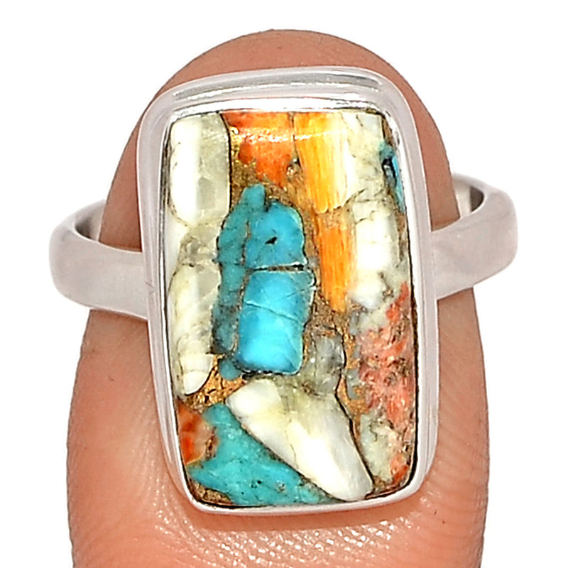 Spiny Oyster Arizona Turquoise Ring - SOTR1855