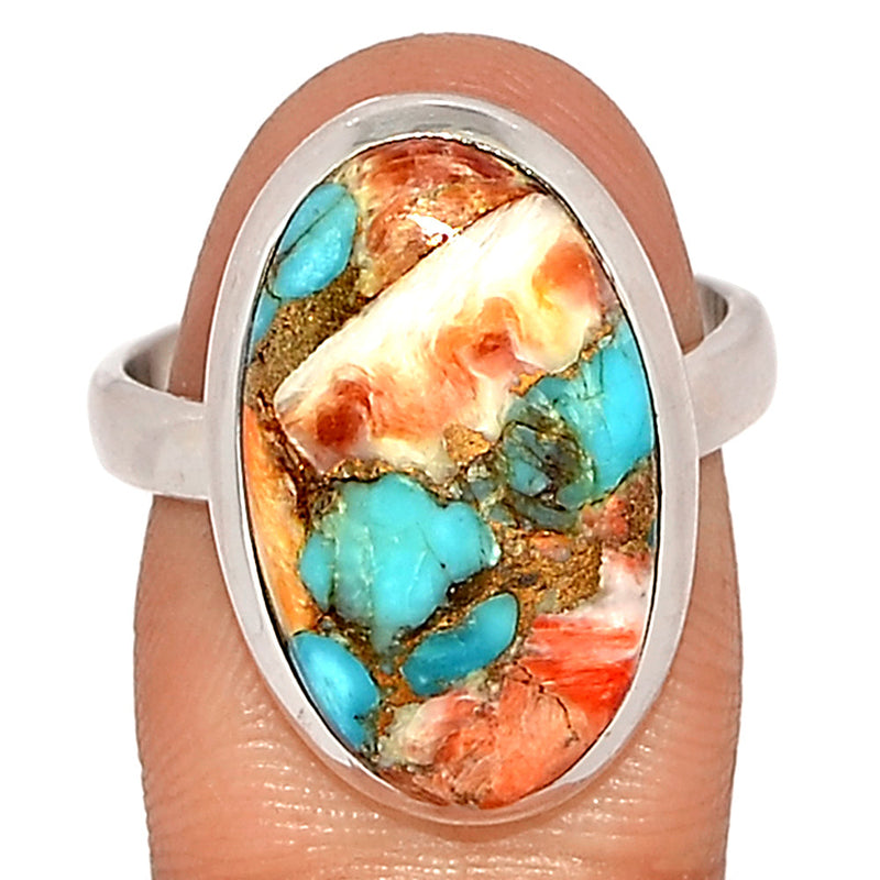 Spiny Oyster Arizona Turquoise Ring - SOTR1862