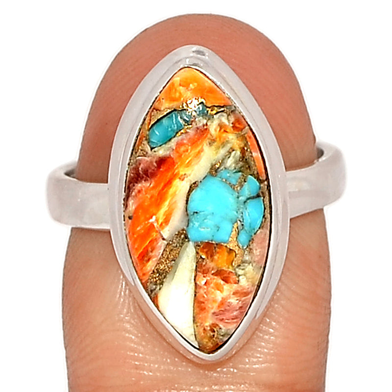 Spiny Oyster Arizona Turquoise Ring - SOTR1871