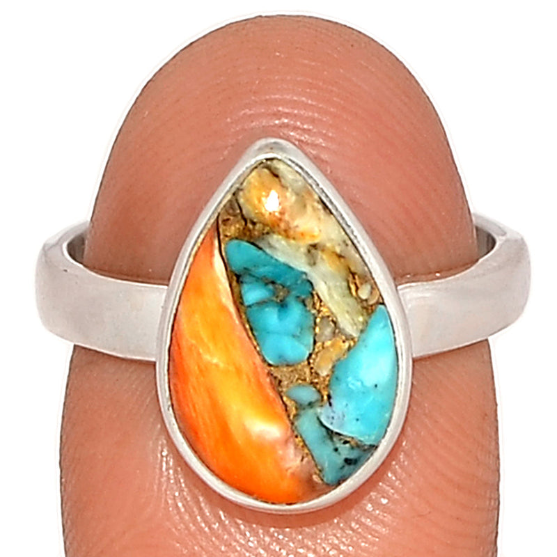 Spiny Oyster Arizona Turquoise Ring - SOTR1886
