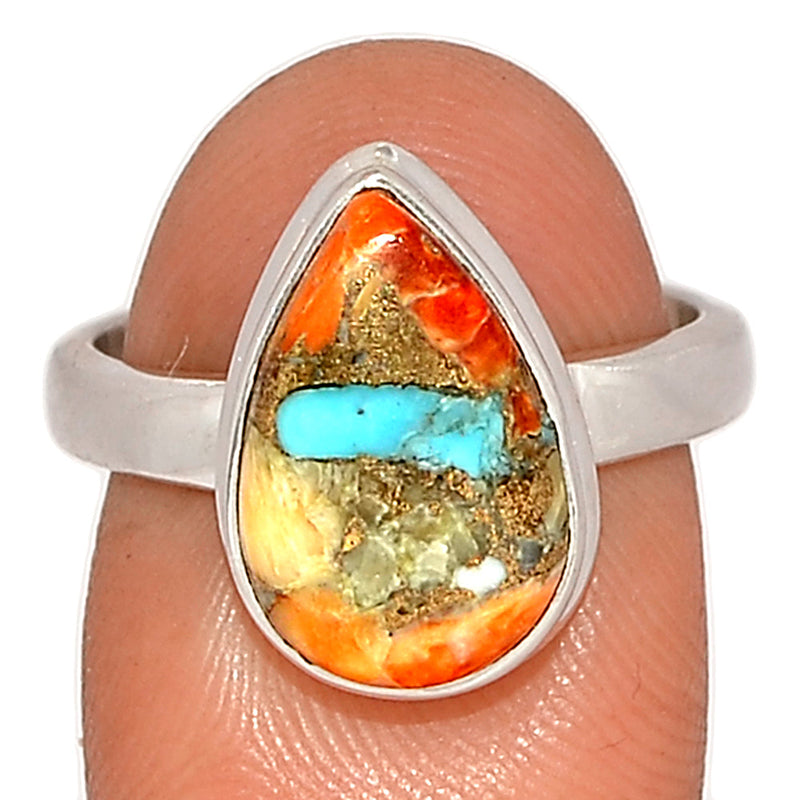 Spiny Oyster Arizona Turquoise Ring - SOTR1890
