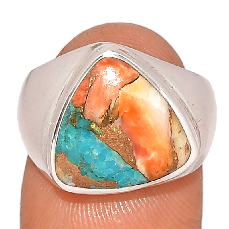 Solid - Spiny Oyster Arizona Turquoise Ring - SOTR1935