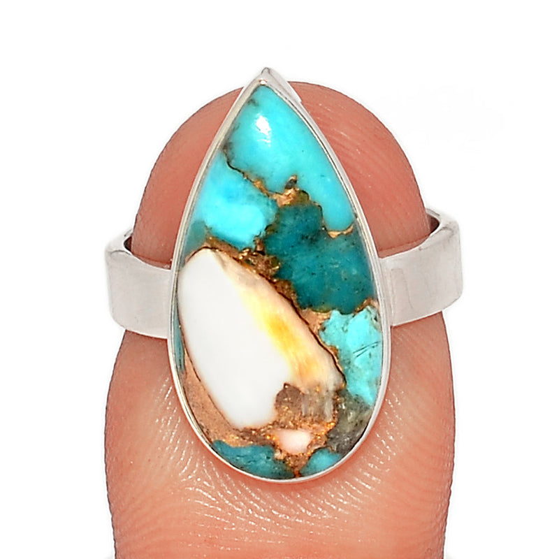 Spiny Oyster Arizona Turquoise Ring - SOTR2009