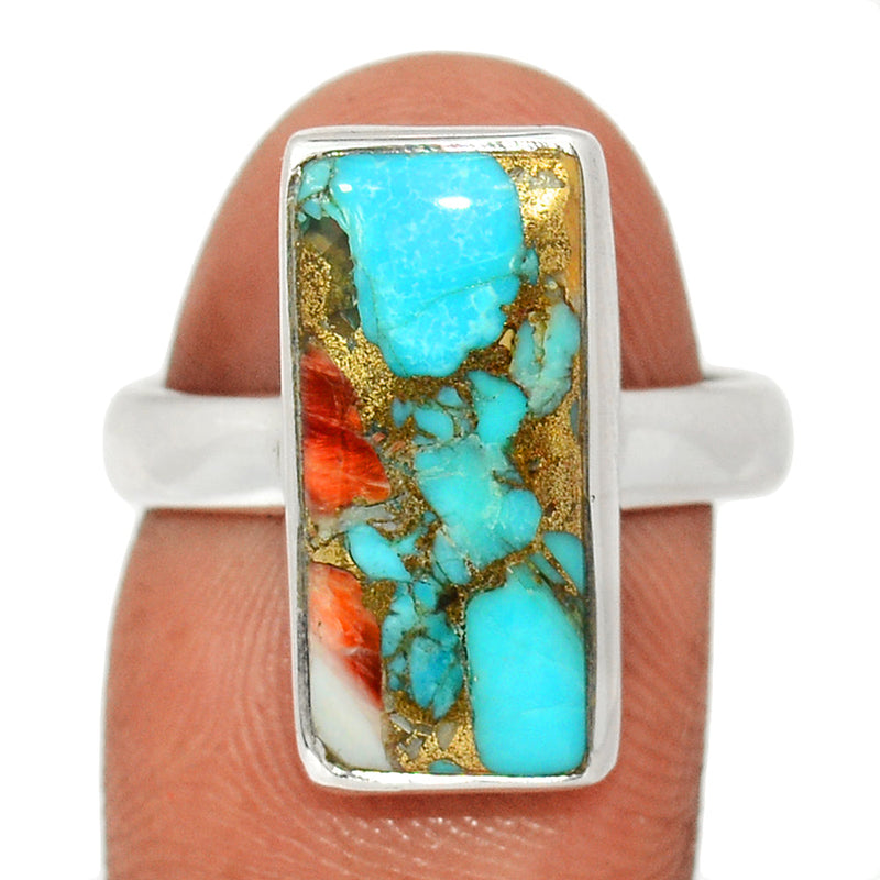 Spiny Oyster Arizona Turquoise Ring - SOTR2020