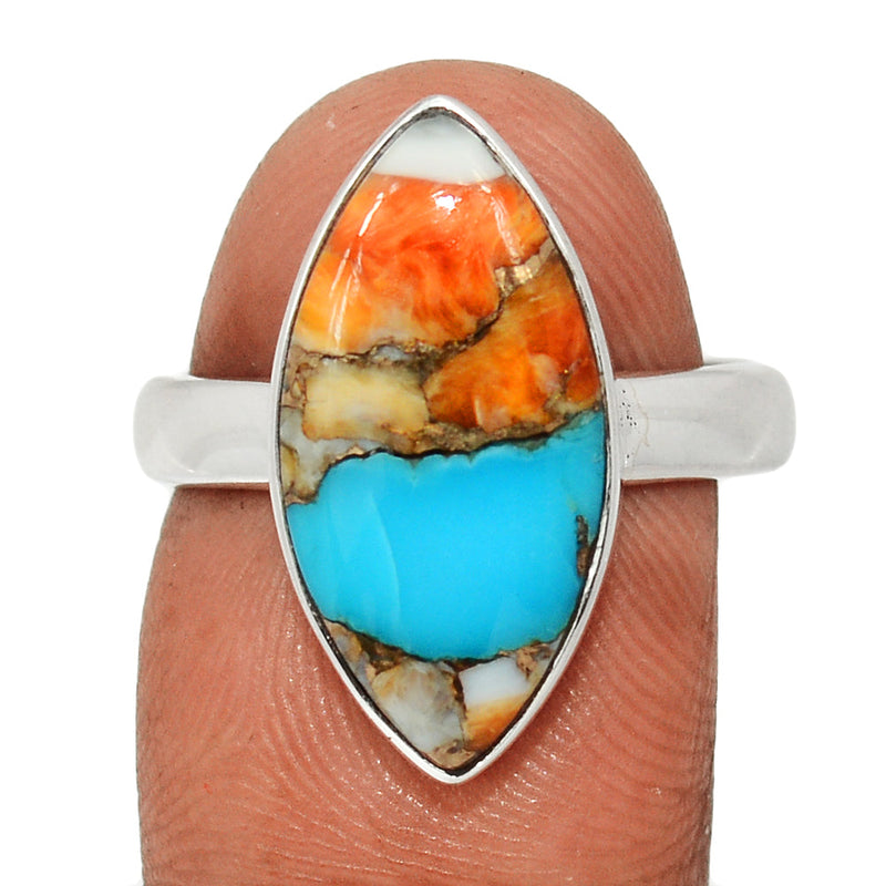 Spiny Oyster Arizona Turquoise Ring - SOTR2023