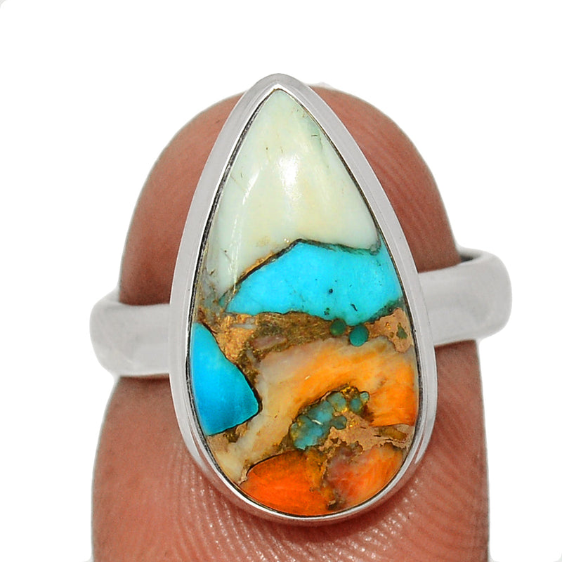 Spiny Oyster Arizona Turquoise Ring - SOTR2030