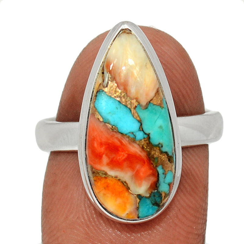 Spiny Oyster Arizona Turquoise Ring - SOTR2031