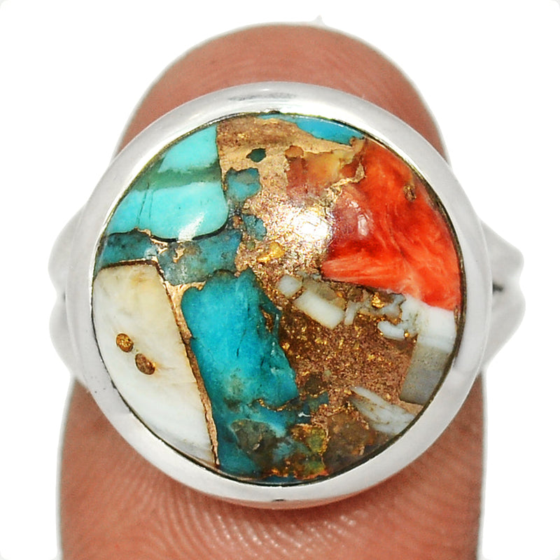 Spiny Oyster Arizona Turquoise Ring - SOTR2032