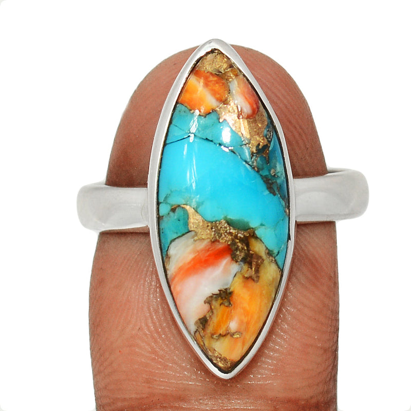 Spiny Oyster Arizona Turquoise Ring - SOTR2033