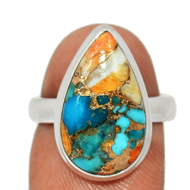 Spiny Oyster Arizona Turquoise Ring - SOTR2034