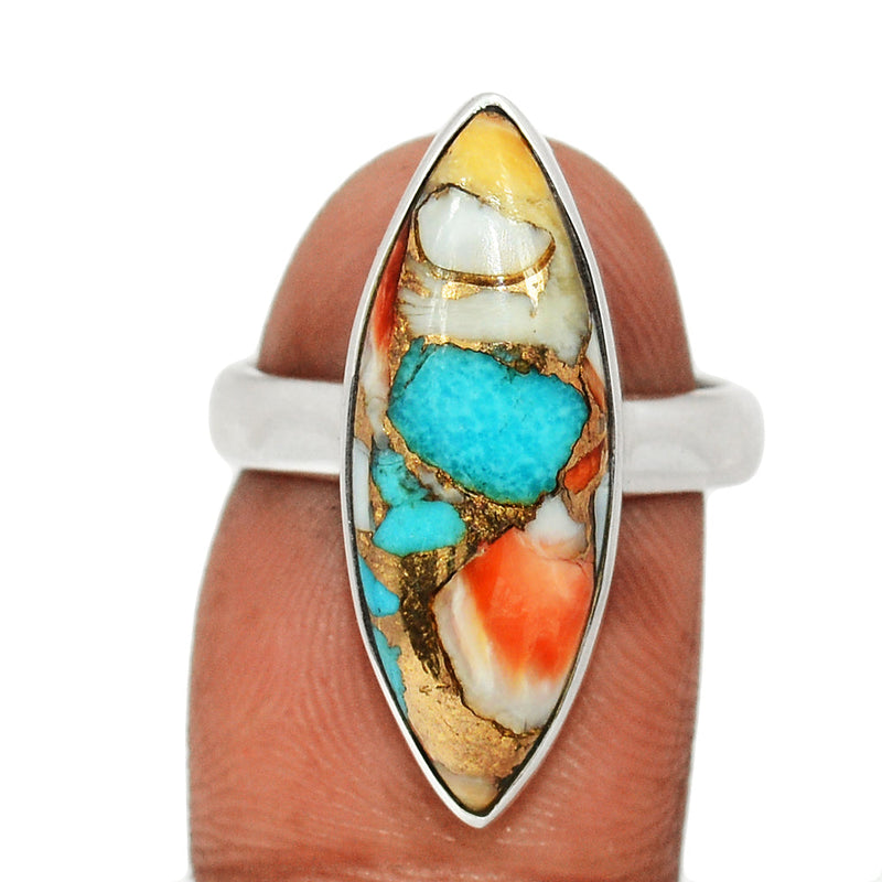 Spiny Oyster Arizona Turquoise Ring - SOTR2043