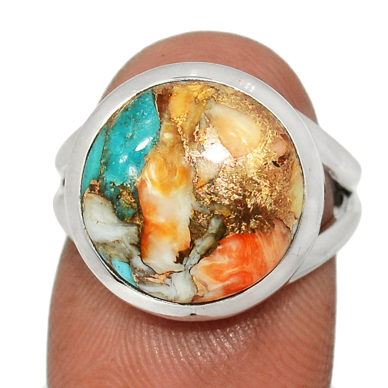 Spiny Oyster Arizona Turquoise Ring - SOTR2047