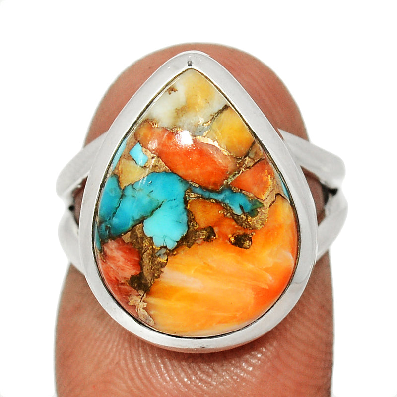 Spiny Oyster Arizona Turquoise Ring - SOTR2051