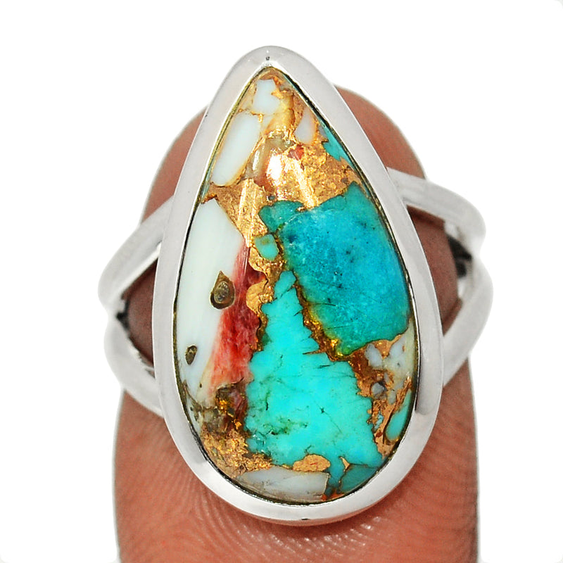 Spiny Oyster Arizona Turquoise Ring - SOTR2053