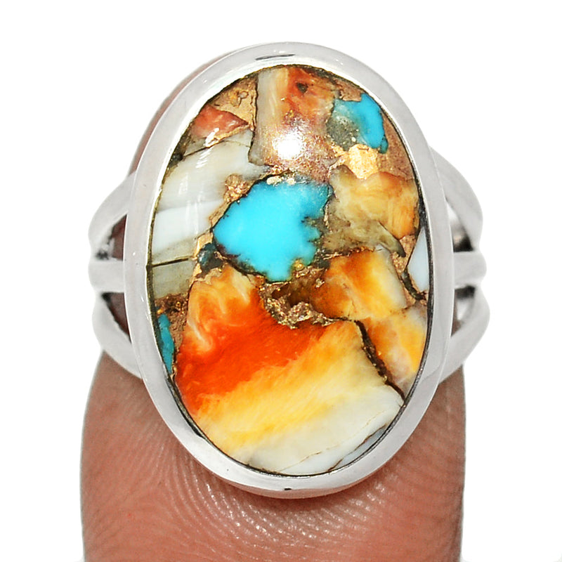 Spiny Oyster Arizona Turquoise Ring - SOTR2055