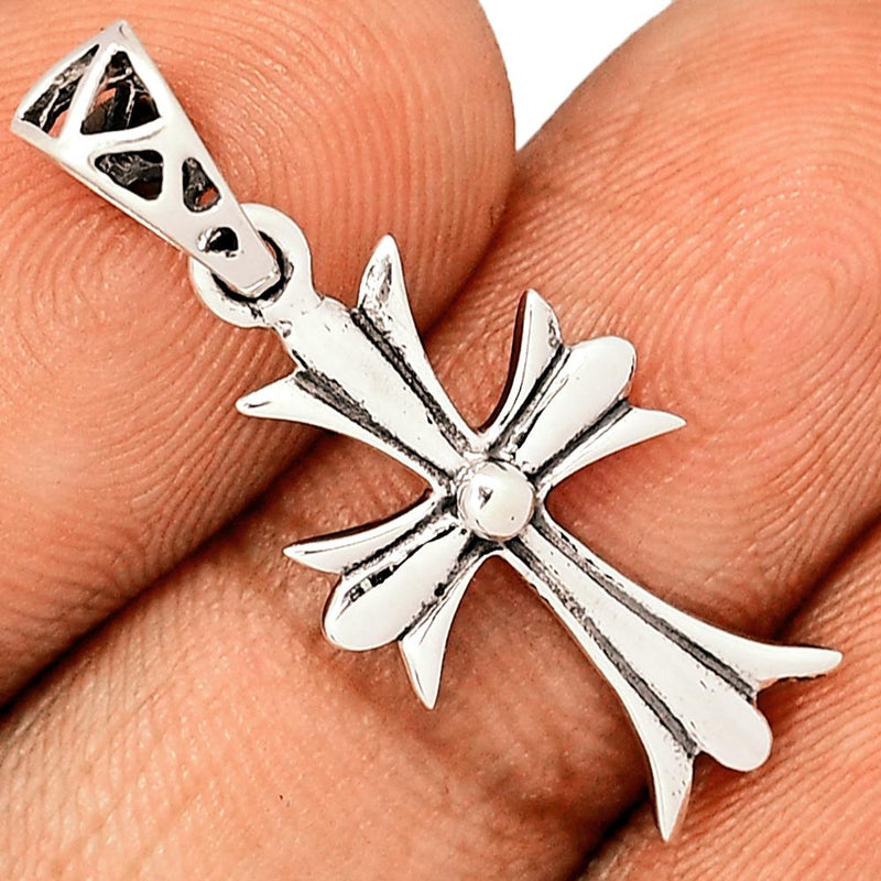 1.1" Cross Silver Jewelry Pendants - SPJ2005