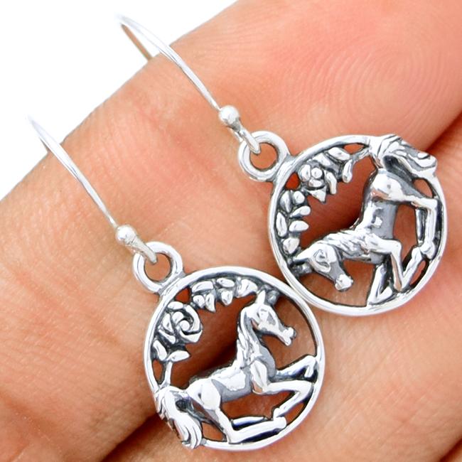 1" Celtic Horse Silver Jewelry - SPJ2012