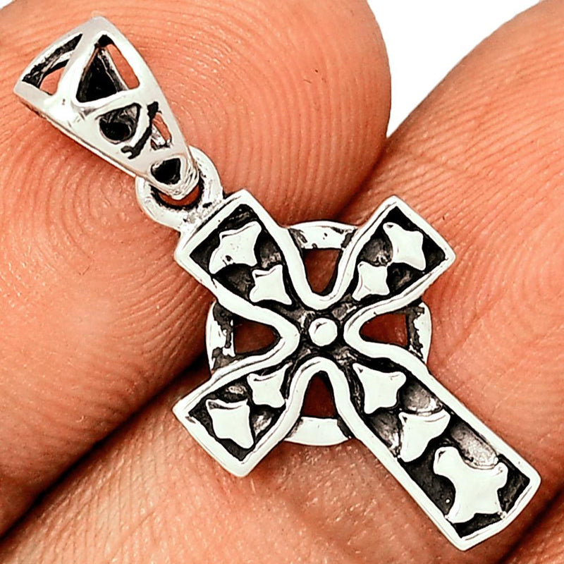 1.1" Cross Silver Jewelry Pendants - SPJ2013