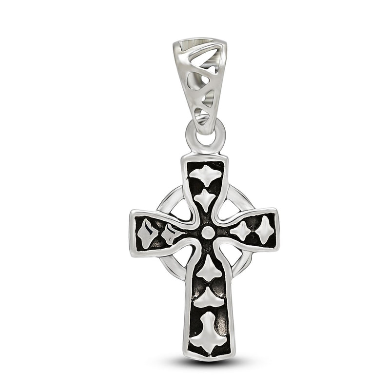 1.1" Cross Silver Jewelry Pendants - SPJ2013