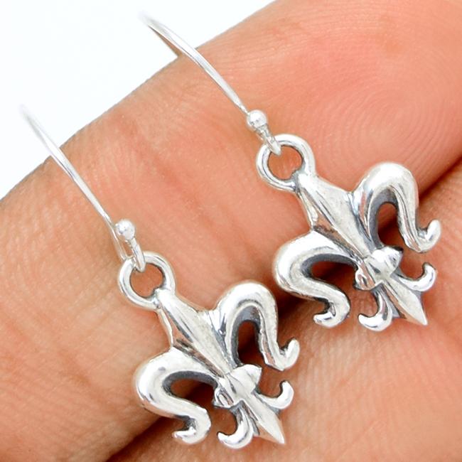 1" Fleur De Lis Silver Jewelry - SPJ2020
