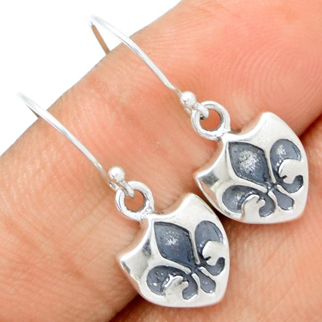 1" Fleur De Lis Silver Jewelry - SPJ2026