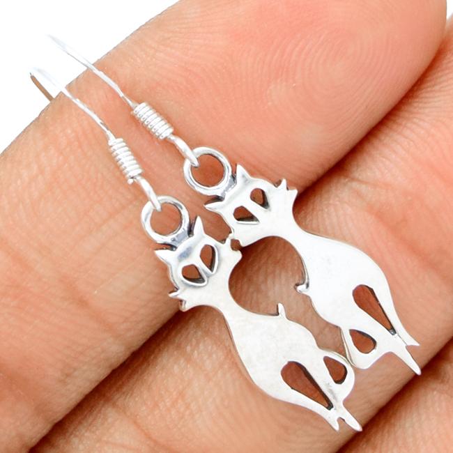 1.6" Cat Silver Jewelry - SPJ2035