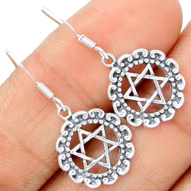 1.2" Star Of David Silver Jewelry - SPJ2037